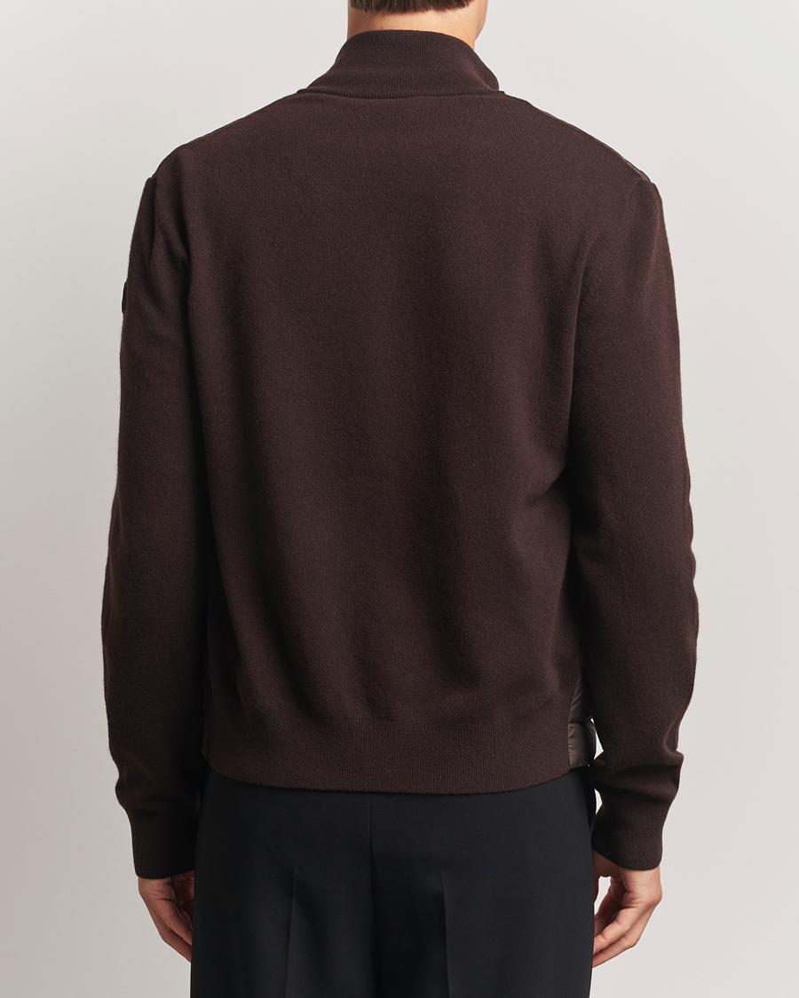 Men | Sweaters & Knitwear | Moncler | Full Zip Padded Cardigan Brown