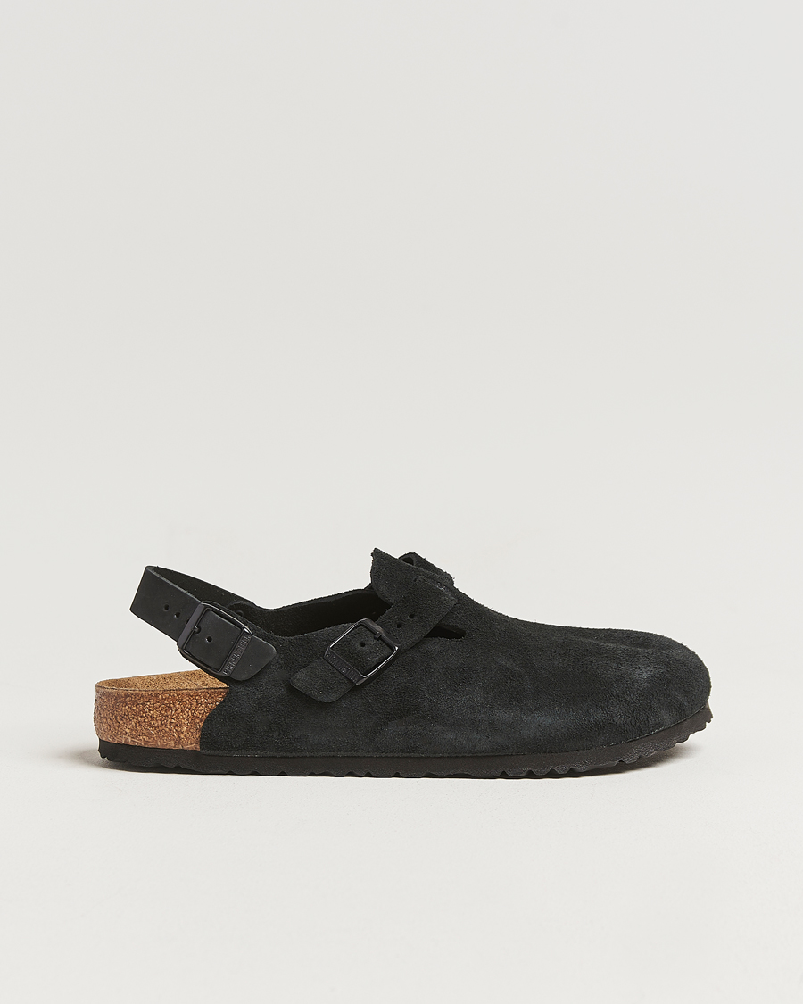Men | Sandals & Slides | BIRKENSTOCK | Tokio Classic Footbed Black Suede