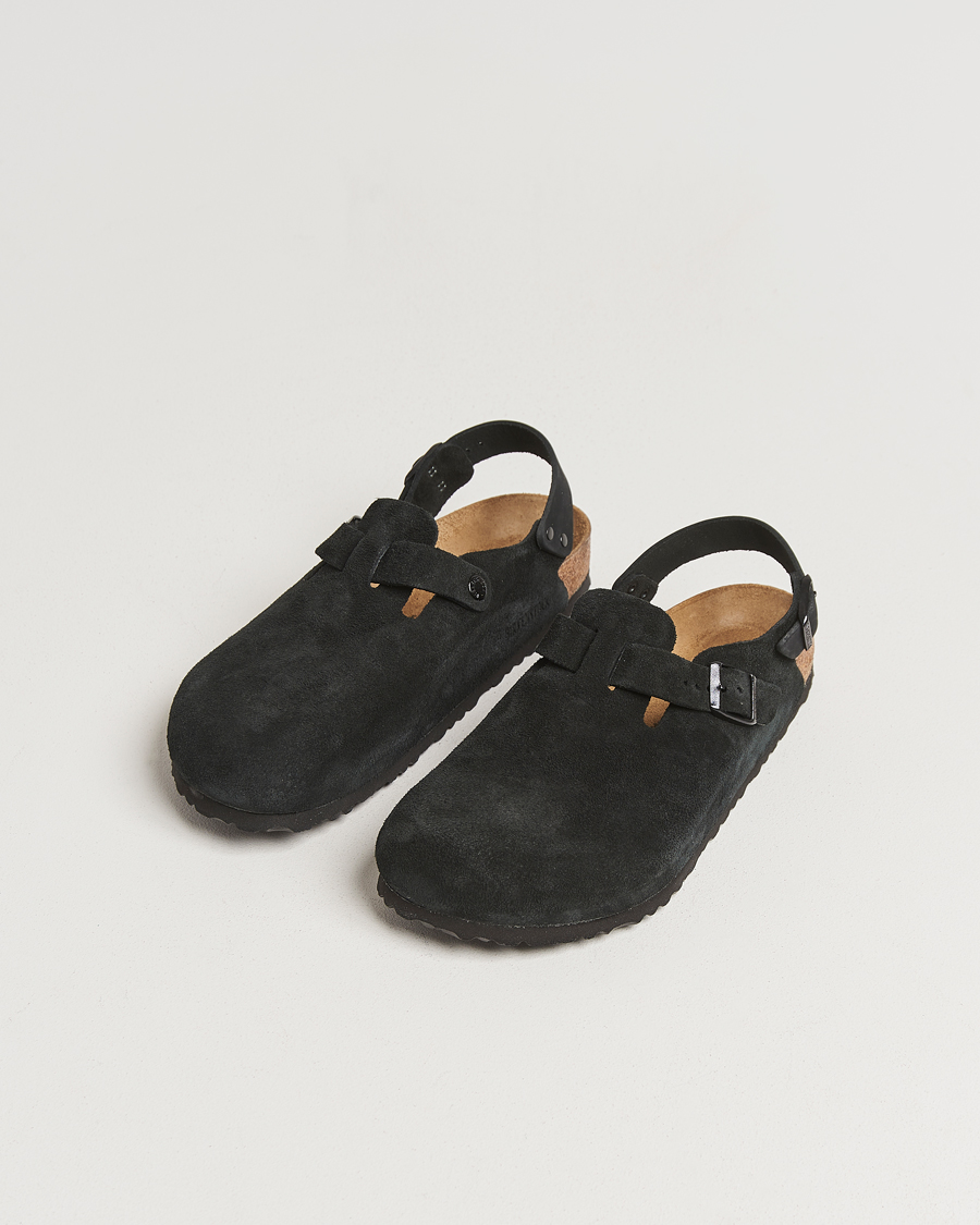 Men | Sandals & Slides | BIRKENSTOCK | Tokio Classic Footbed Black Suede