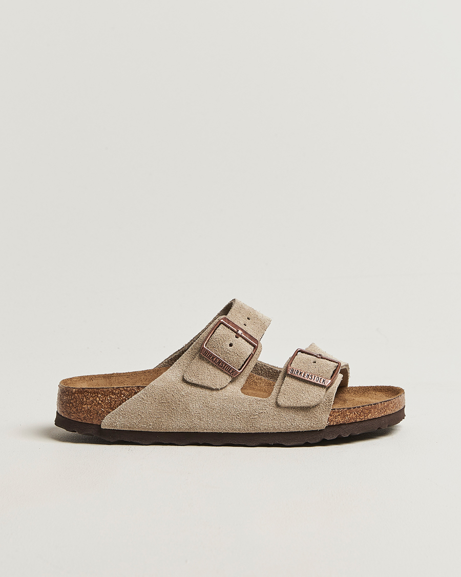 Men | Sandals & Slides | BIRKENSTOCK | Woman Arizona Soft Footbed Taupe Suede