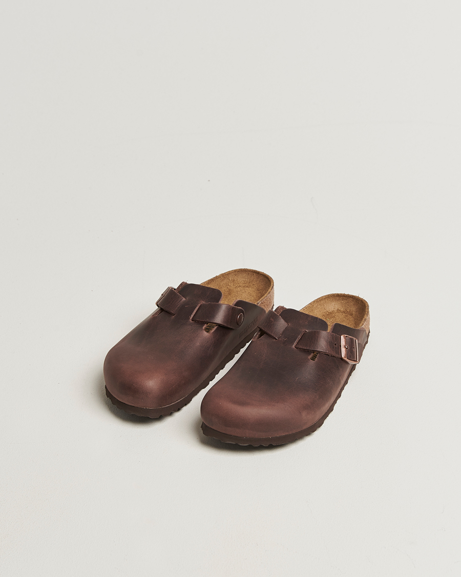 BIRKENSTOCK Boston Soft Footbed Mocca Suede at CareOfCarl.com