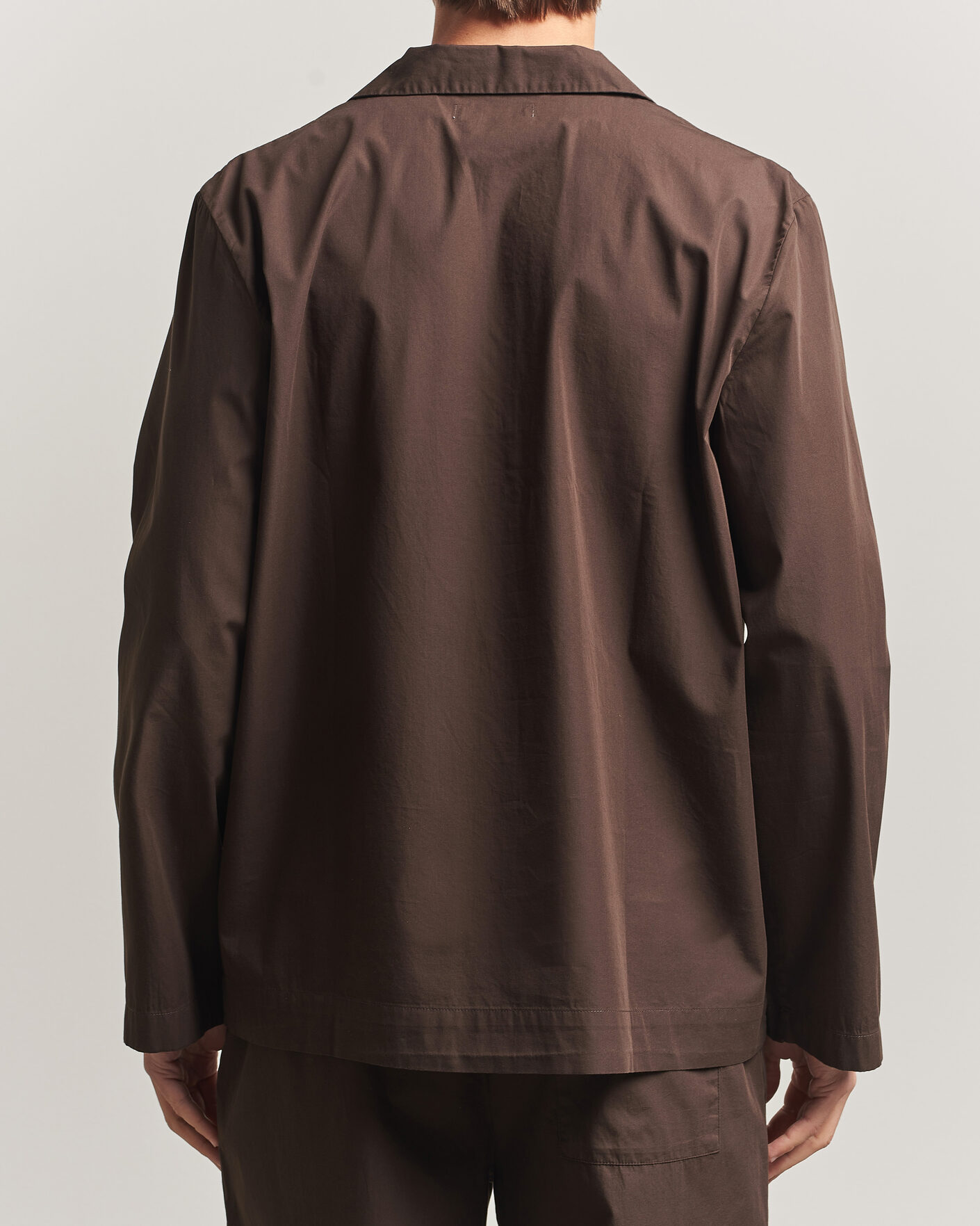 Men | Pyjamas & Robes | Tekla | Poplin Pyjama Shirt Coffee