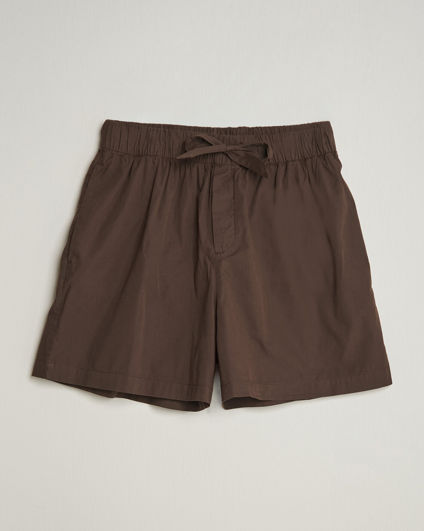 Men | Pyjamas & Robes | Tekla | Poplin Pyjama Shorts Coffee