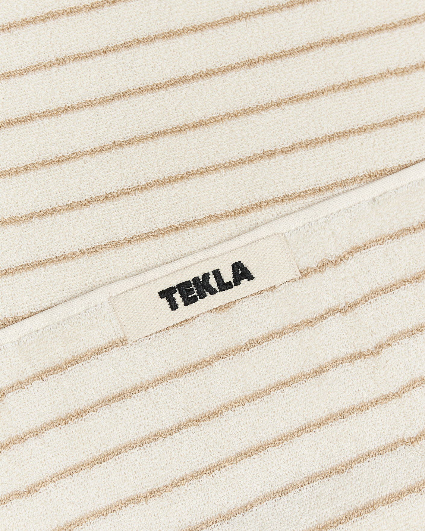 Men | Fabrics | Tekla | Organic Terry Hand Towel Sienna Stripes