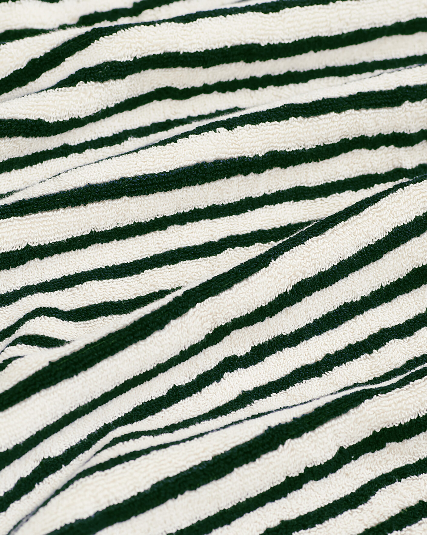 Men | Tekla Organic Terry Bath Towel Racing Green Stripes | Tekla | Organic Terry Bath Towel Racing Green Stripes