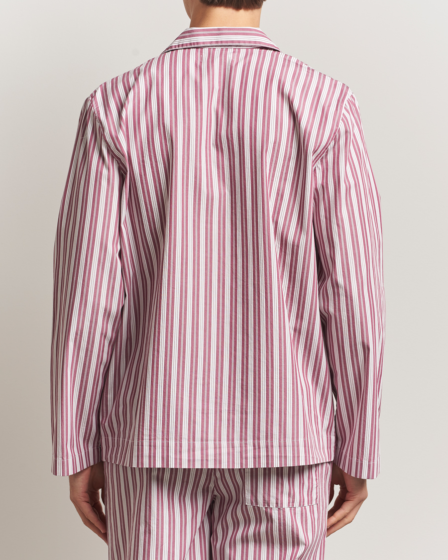 Men | Pyjamas & Robes | Tekla | Poplin Pyjama Shirt Rhubarb Stripes