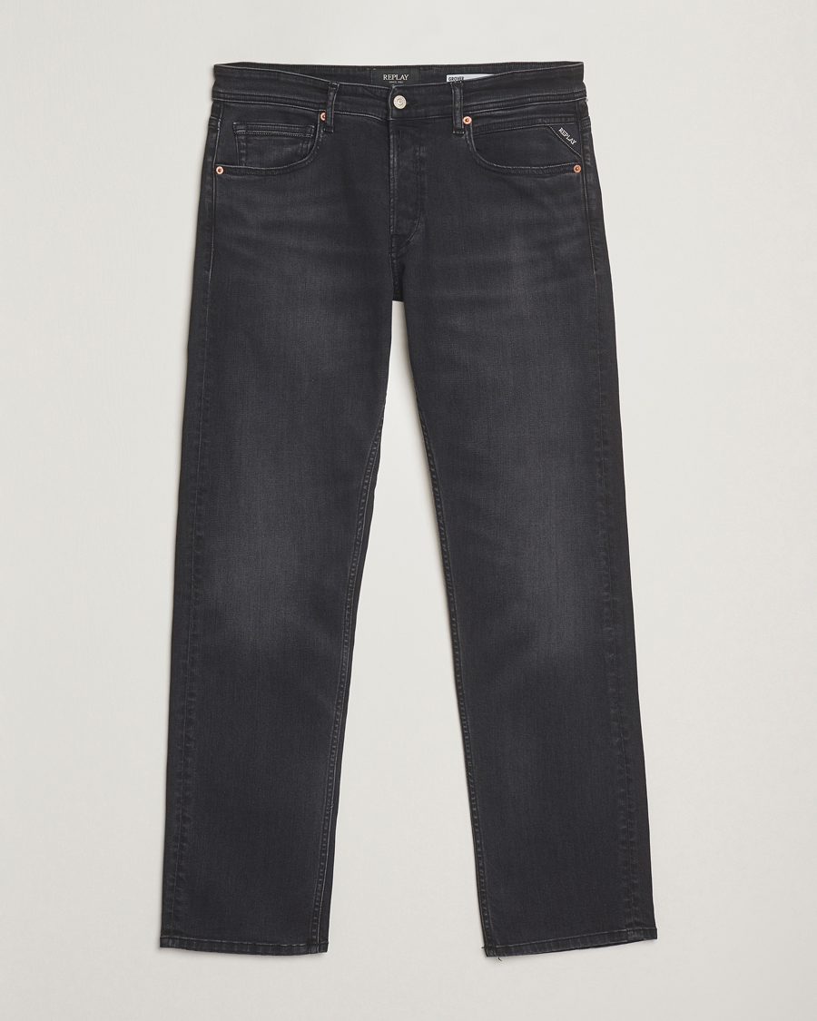 Men | Jeans | Replay | Grover Super Stretch DNA Jeans Washed Black