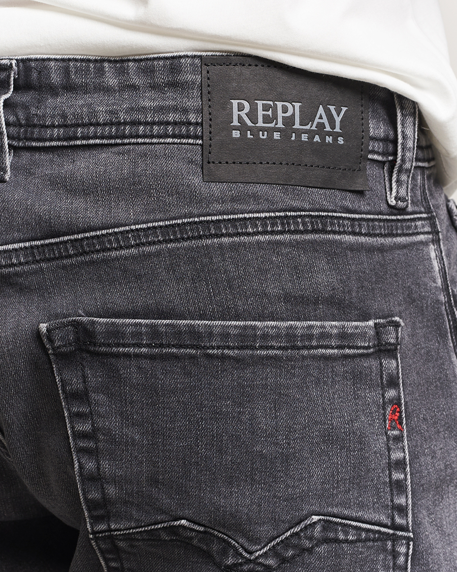 Men | Jeans | Replay | Rocco Comfort Fit Stretch Eco Plus Jeans Washed Black