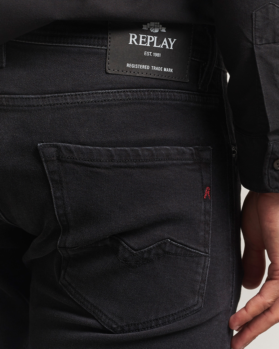 Men | Jeans | Replay | Rocco Comfort Fit Stretch Jeans Black