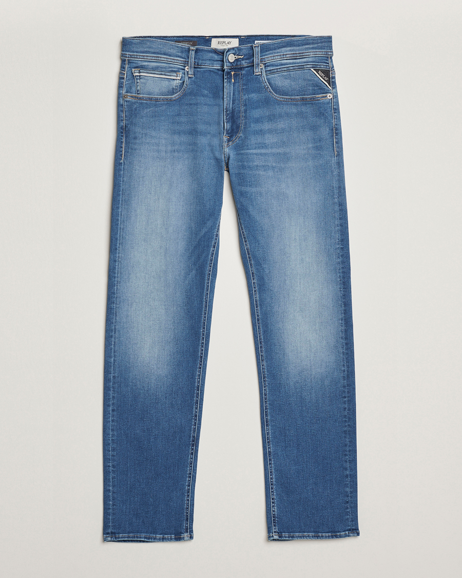 Men | Jeans | Replay | Grover Hyperflex Original Jeans Medium Blue