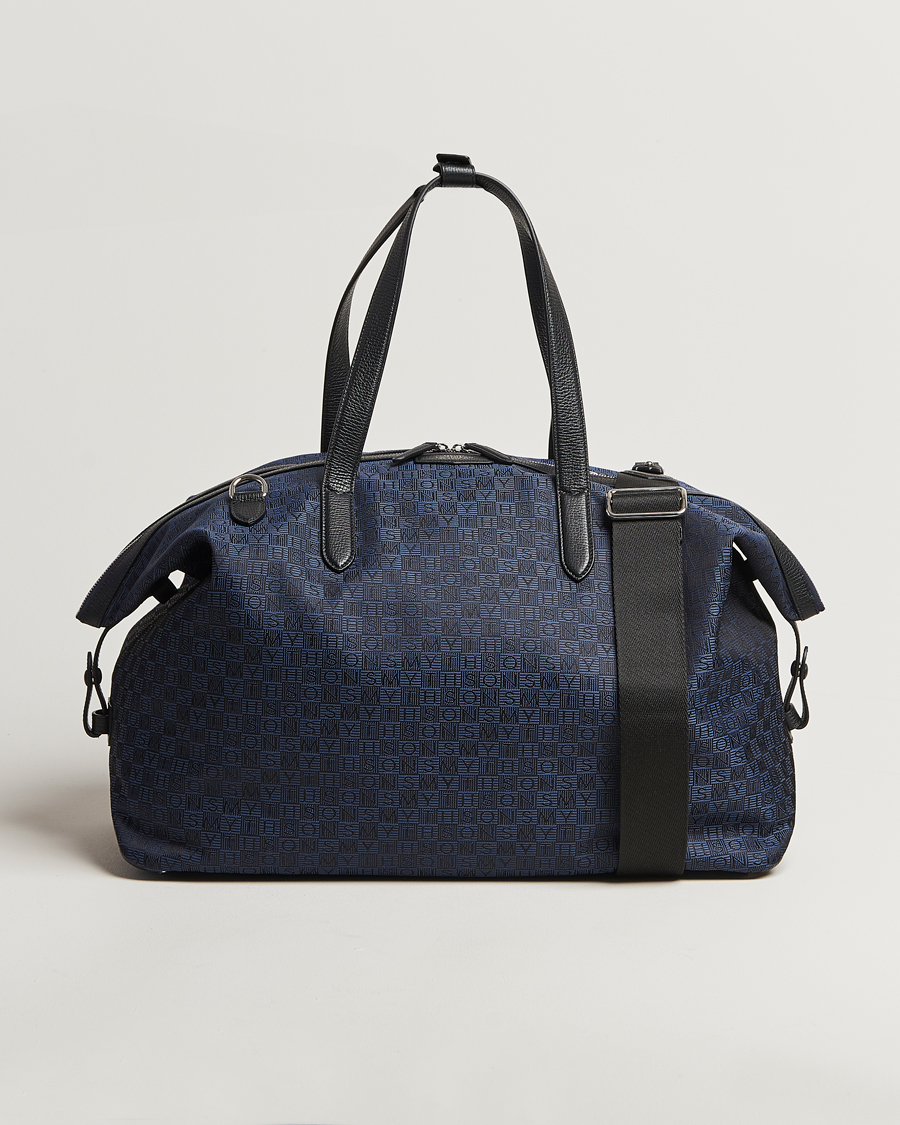 Men | Bags | Smythson | Canvas Stamp Travel Bag Navy