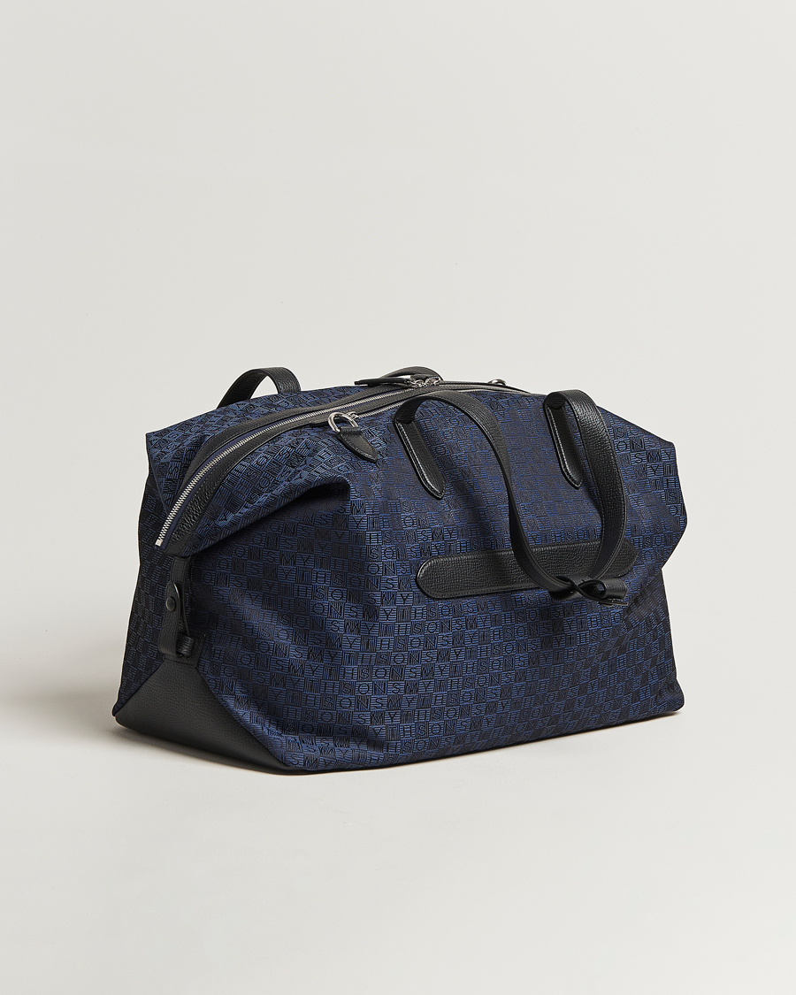 Men | Bags | Smythson | Canvas Stamp Travel Bag Navy