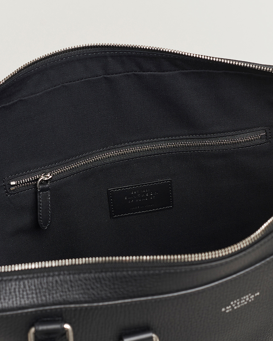 Men | Bags | Smythson | Ludlow Slim Briefcase With Zip Front Black