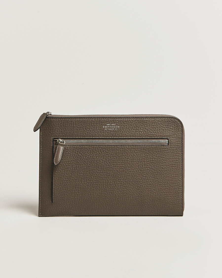 Men | Bags | Smythson | Ludlow Flat Organiser Pouch Dark Taupe