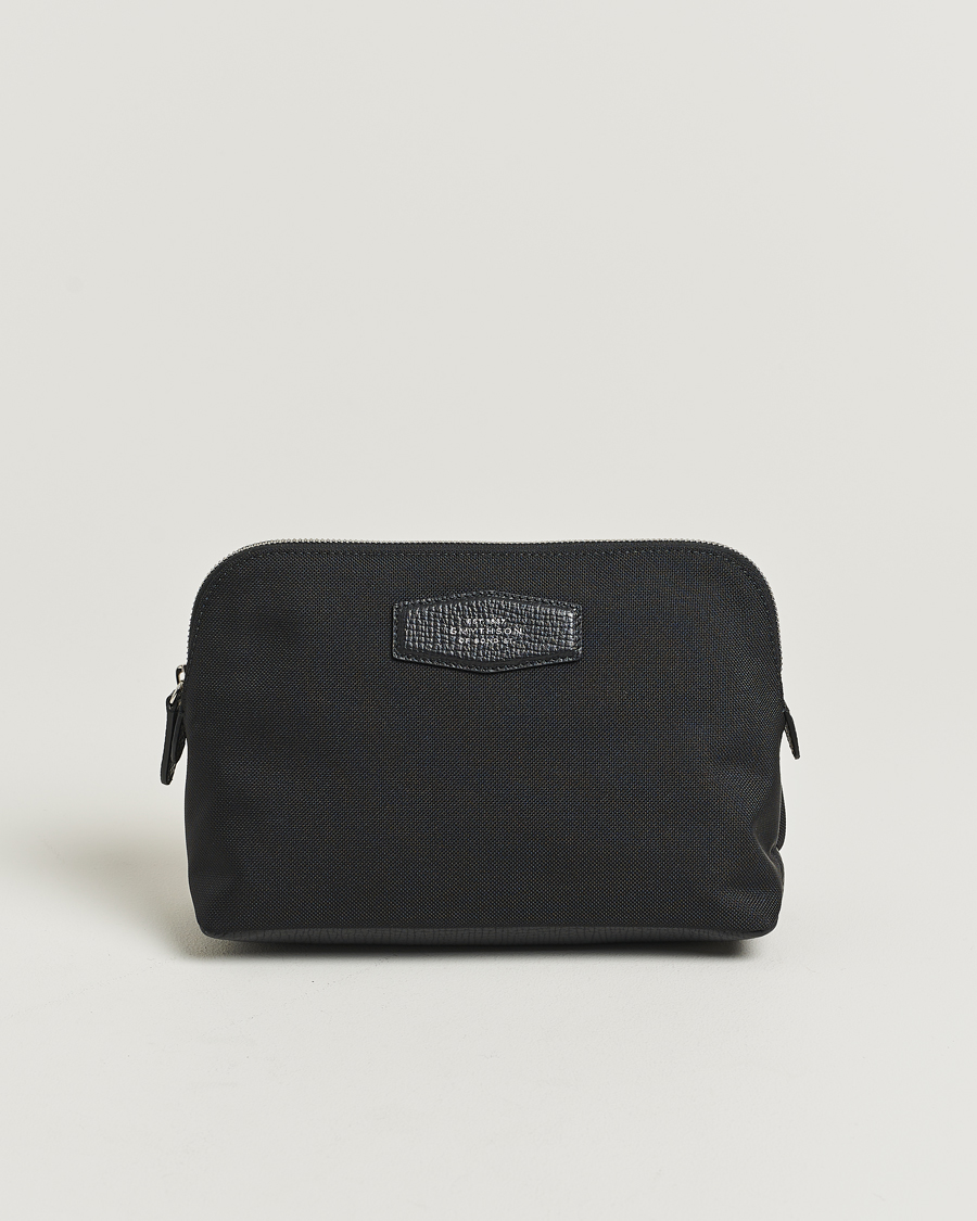 Men | Bags | Smythson | Canvas Norton Travel Pouch Black