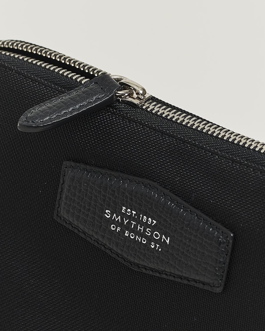 Men | Bags | Smythson | Canvas Norton Travel Pouch Black