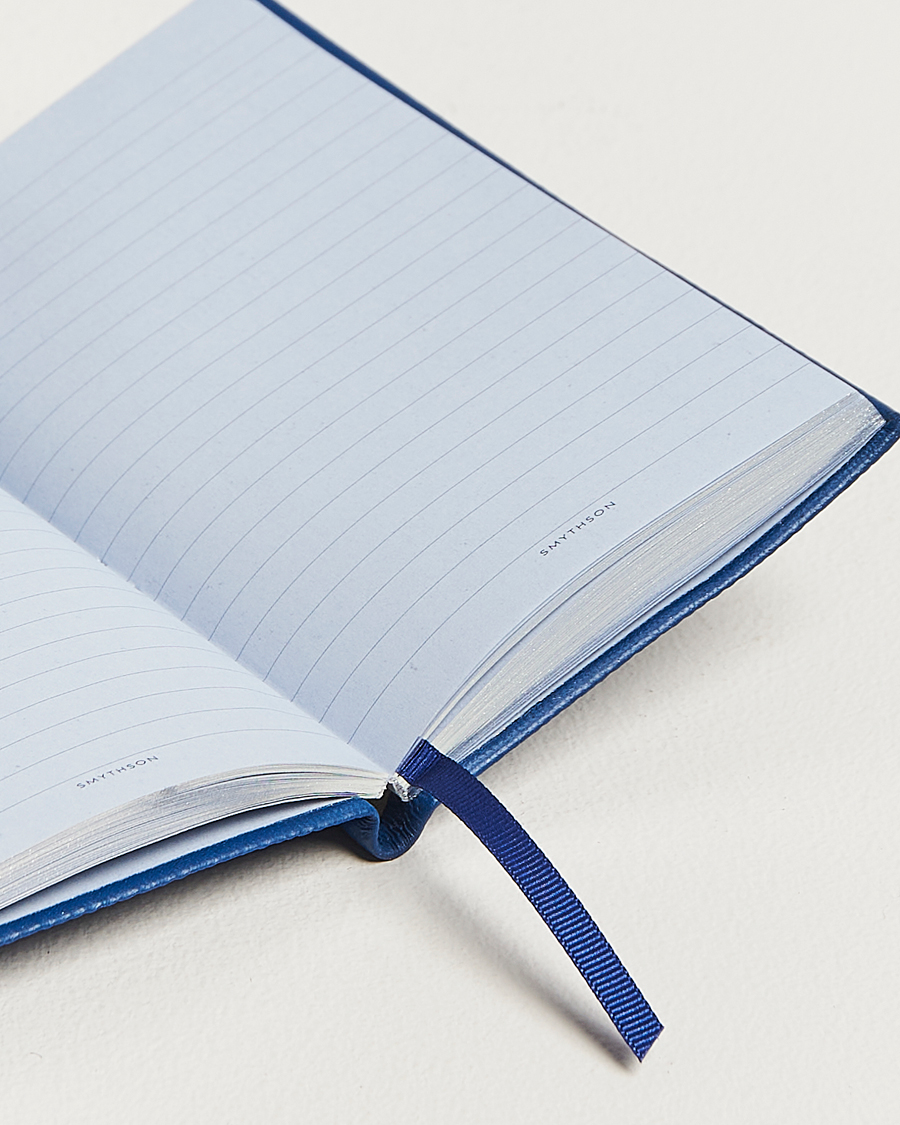 Smythson Panama Notebook Travels and Experiences Cerulean at