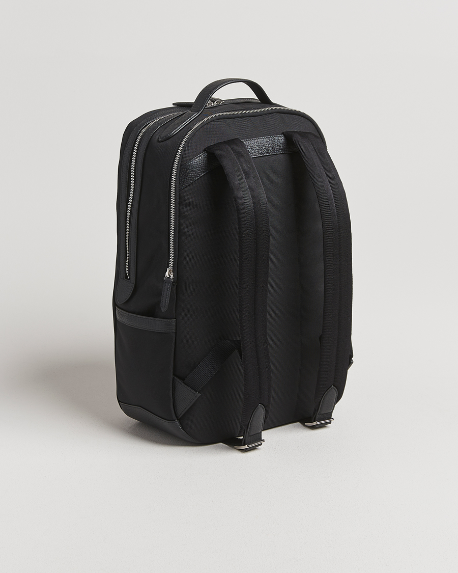 Men | Bags | Smythson | Canvas Norton Backpack Black