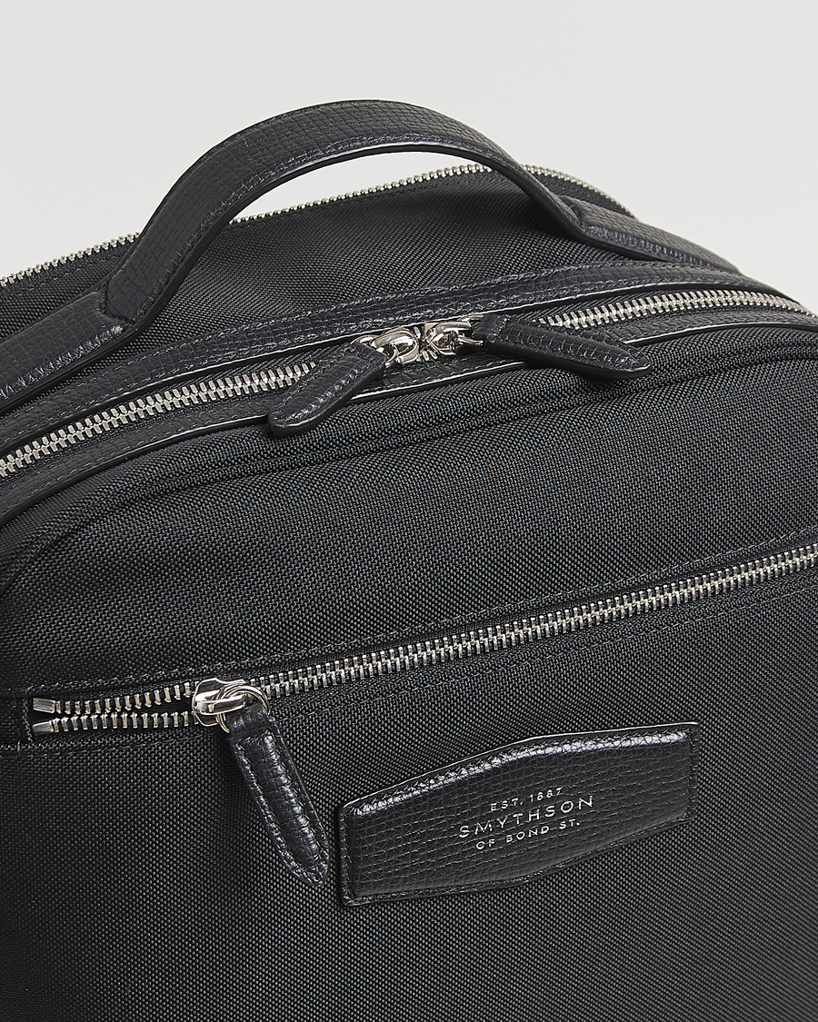 Men | Bags | Smythson | Canvas Norton Backpack Black