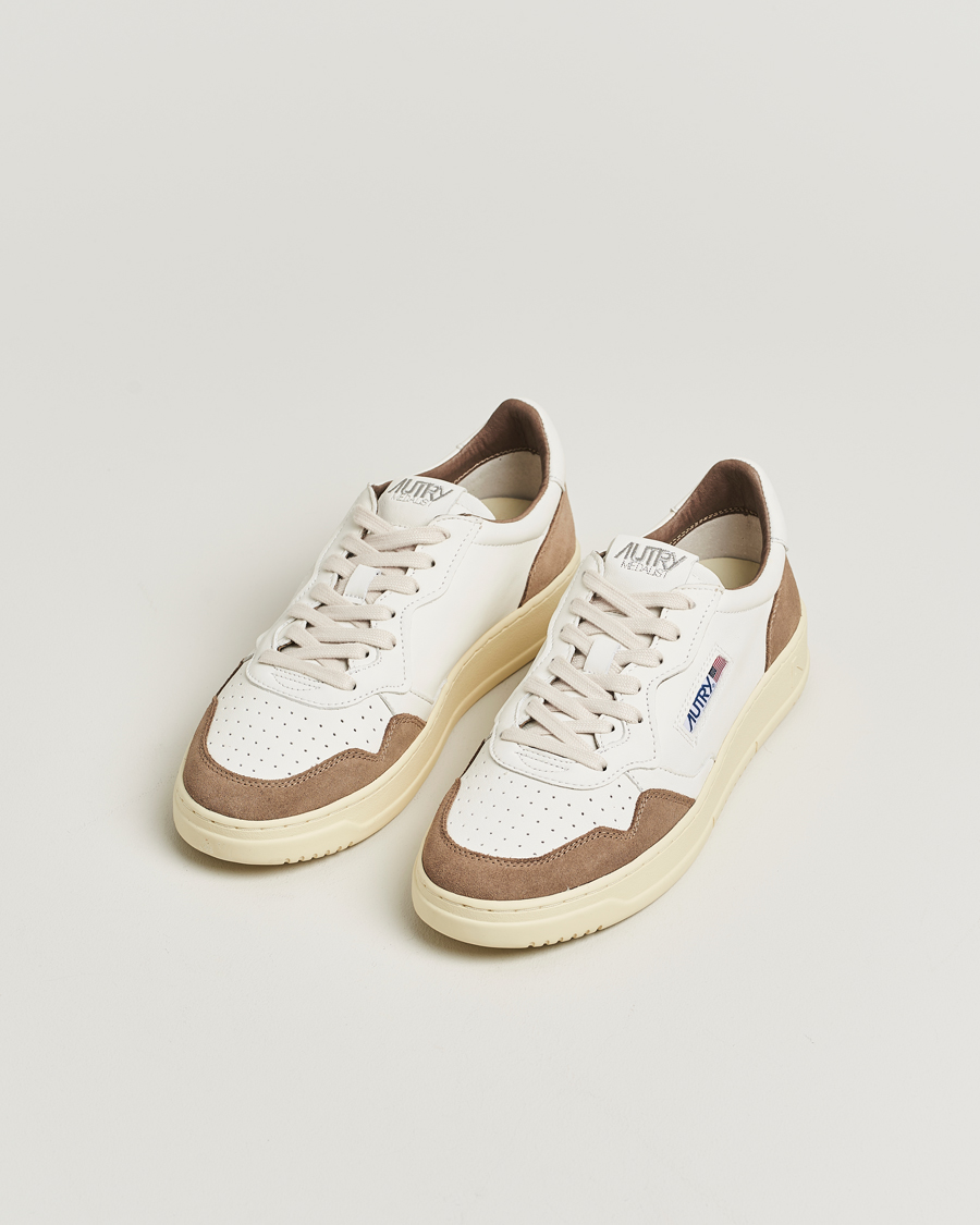 Autry Medalist Low Sneaker White/Tobacco at CareOfCarl.com Autry Medalist Low Sneaker White/Tobacco at CareOfCarl.com