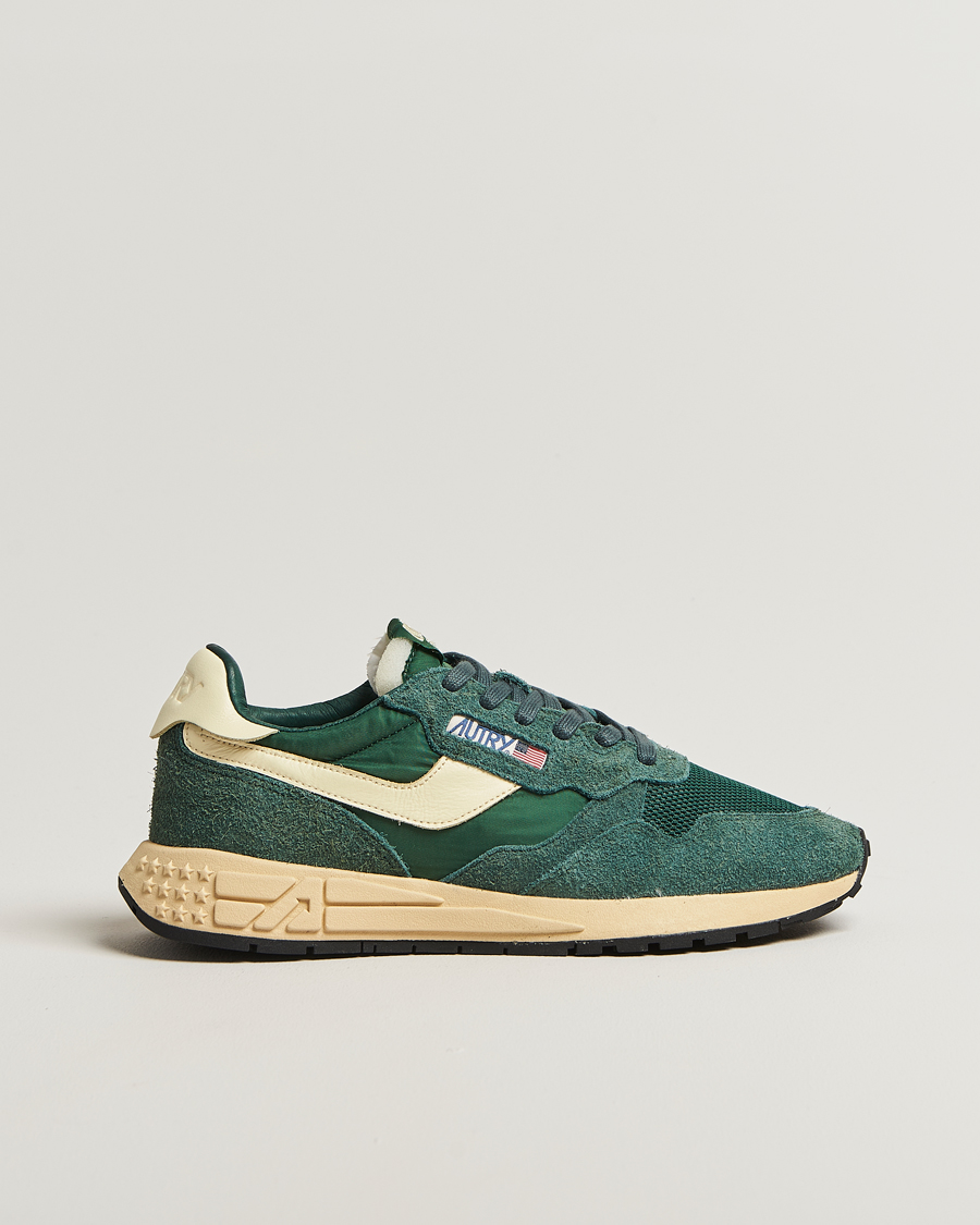 Men | Sneakers | Autry | Reelwind Running Sneaker Bottle Green/Beige