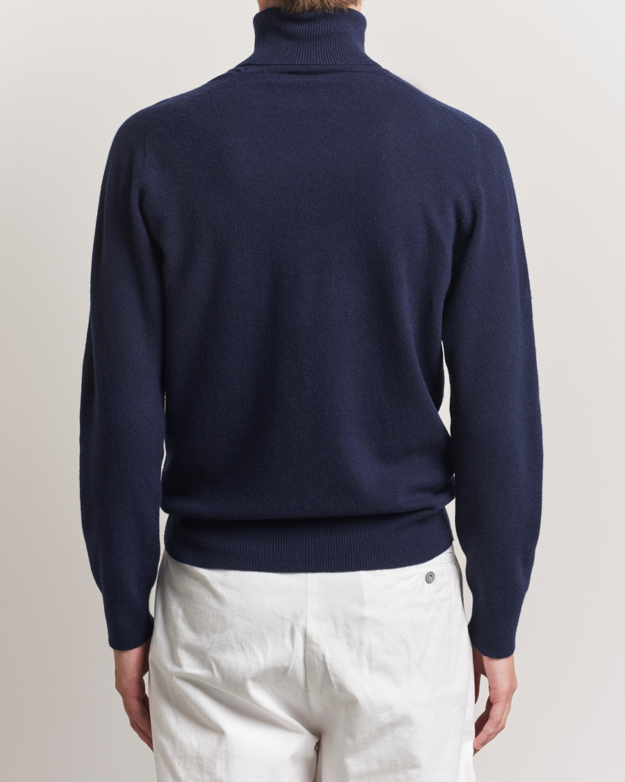 Men | Sweaters & Knitwear | Altea | Wool/Cashmere Rollneck Navy