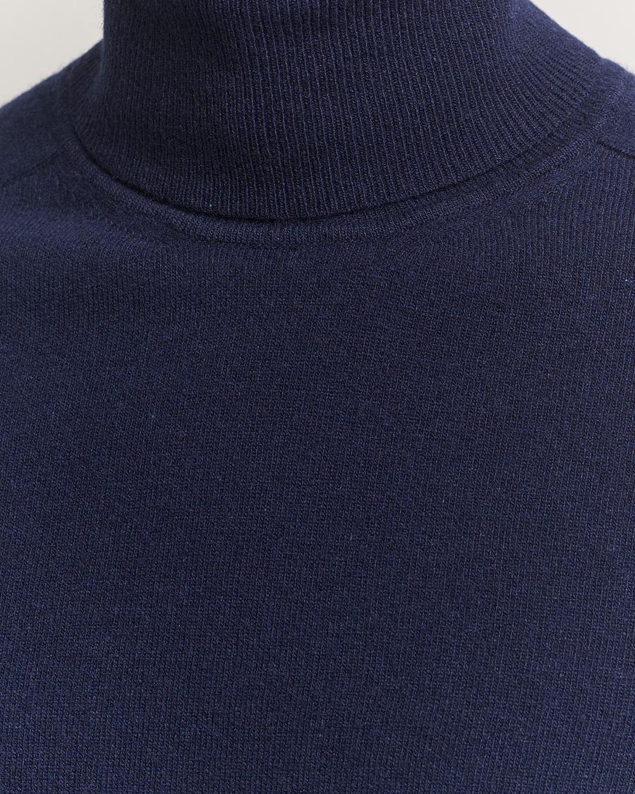 Men | Sweaters & Knitwear | Altea | Wool/Cashmere Rollneck Navy