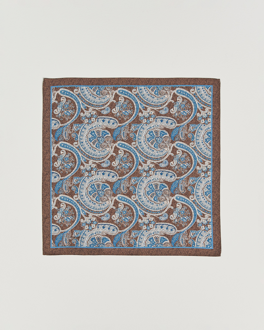 Men | Ties | Amanda Christensen | Box Set Silk 8 cm Tie And Pocket Square Brown