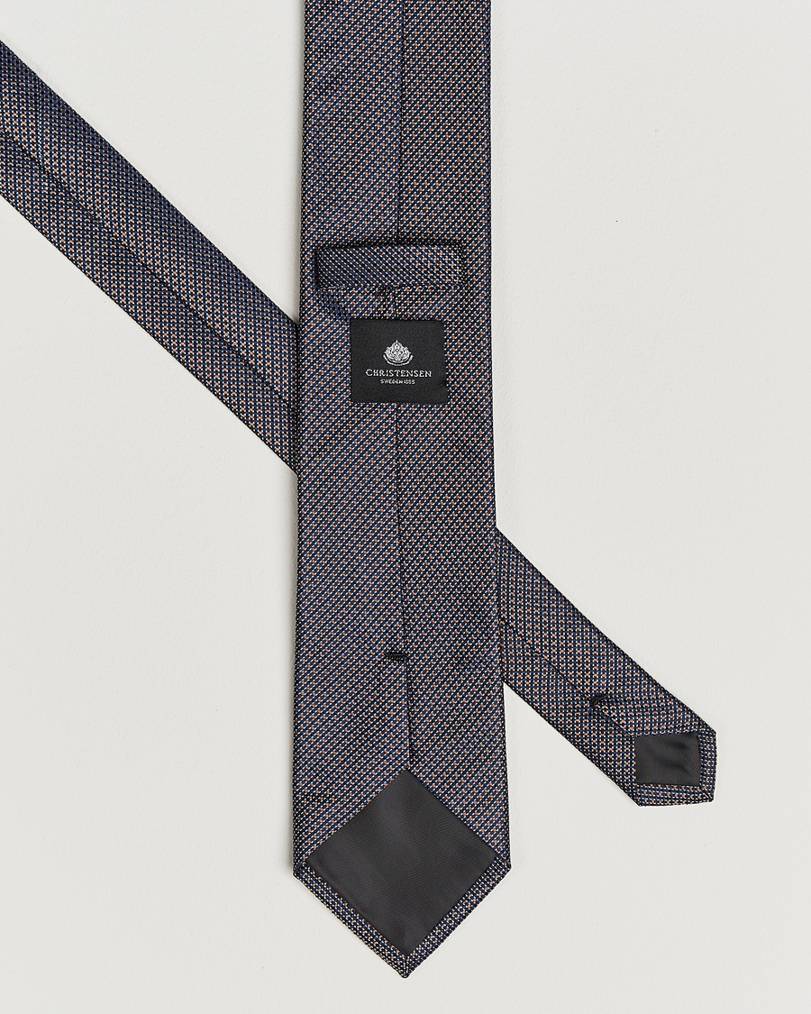 Men | Ties | Amanda Christensen | Box Set Silk 8 cm Tie And Pocket Square Brown