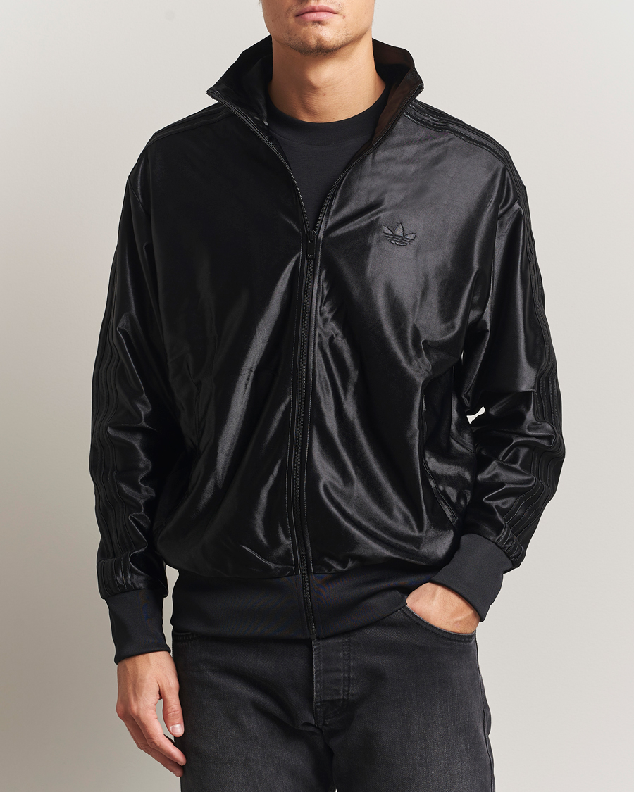 Men | Sweaters & Knitwear | adidas Originals | Firebird Tonal Track Jacket Black