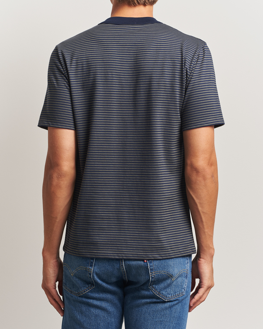 Men | T-Shirts | Armor-lux | Héritage Callac Striped T-Shirt Deep Marine/Chiméra