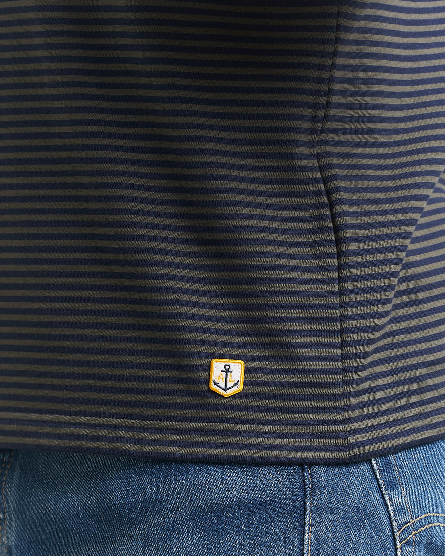 Men | T-Shirts | Armor-lux | Héritage Callac Striped T-Shirt Deep Marine/Chiméra