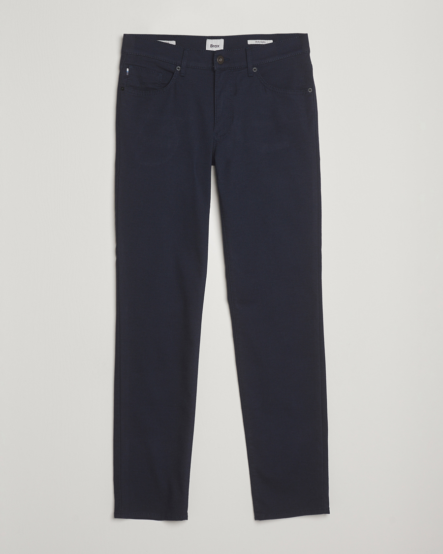 Men | Trousers | Brax | Cadiz Woo.Look 5-Pocket Pants Universe Blue