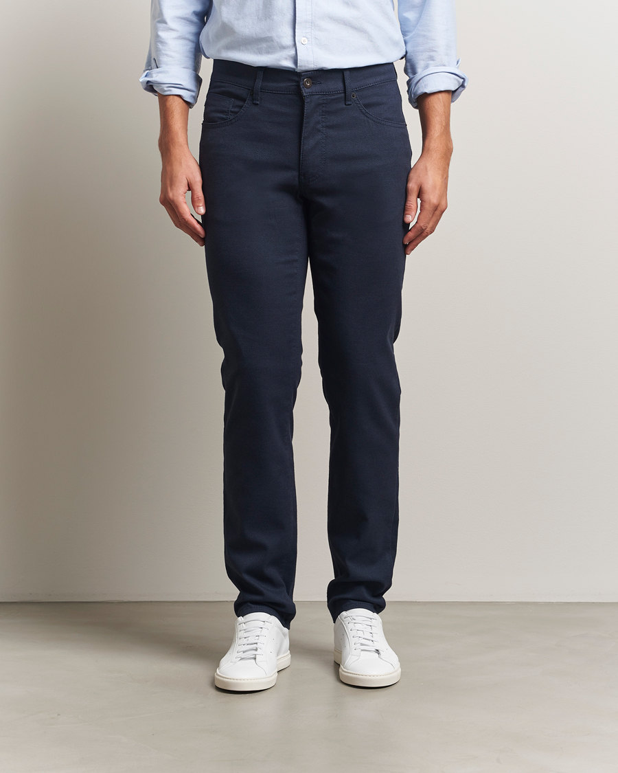 Men | Trousers | Brax | Cadiz Woo.Look 5-Pocket Pants Universe Blue