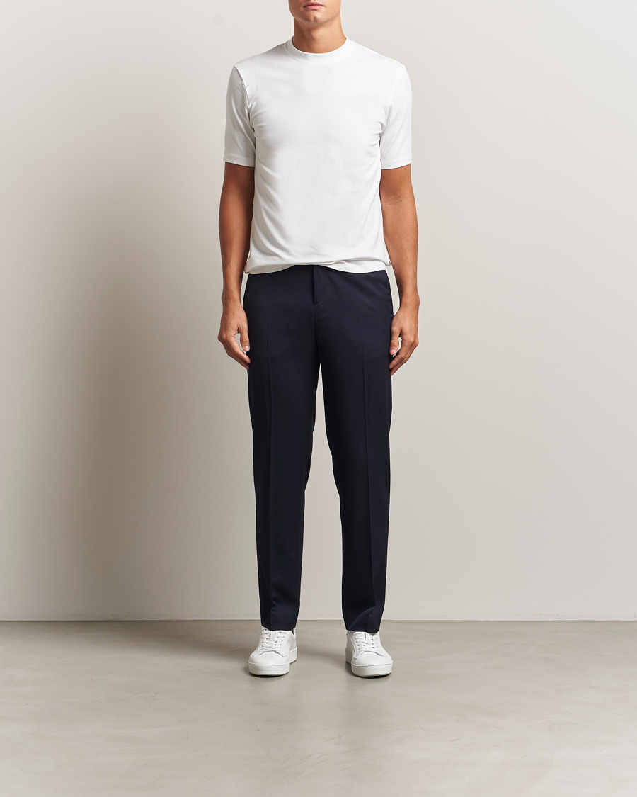 Men | T-Shirts | Bread & Boxers | High Neck T-Shirt White