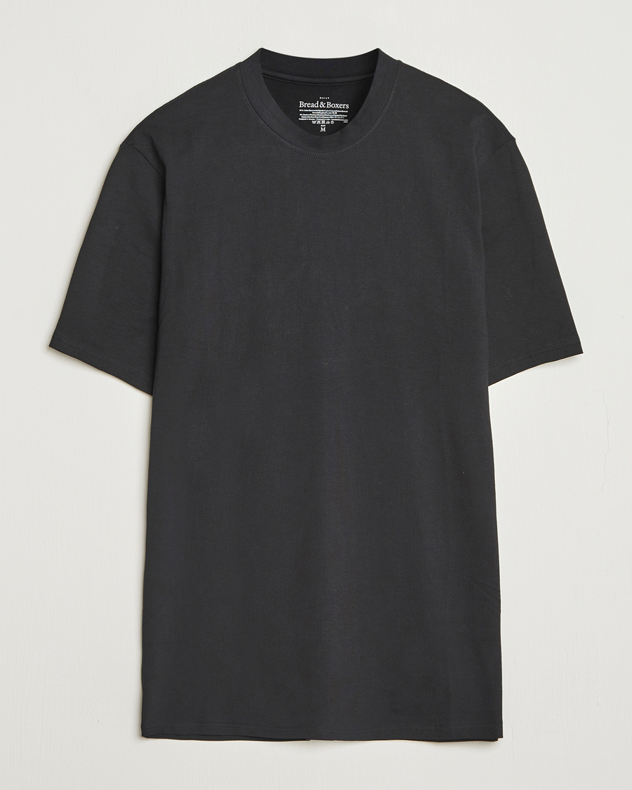 Men | T-Shirts | Bread & Boxers | High Neck T-Shirt Black