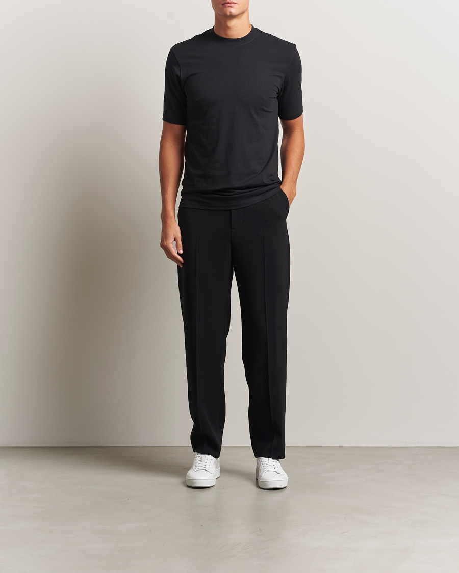 Men | T-Shirts | Bread & Boxers | High Neck T-Shirt Black