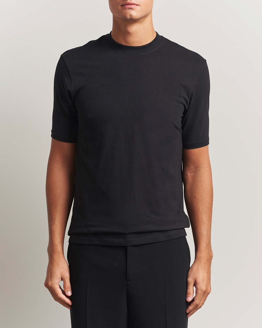 Men | T-Shirts | Bread & Boxers | High Neck T-Shirt Black