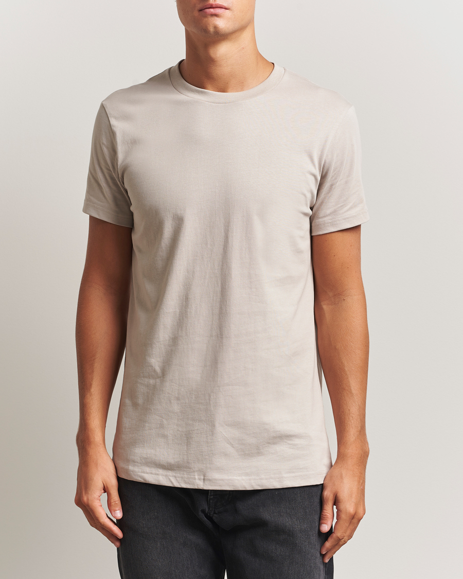 Men | T-Shirts | Bread & Boxers | Crew Neck Regular T-Shirt Greige
