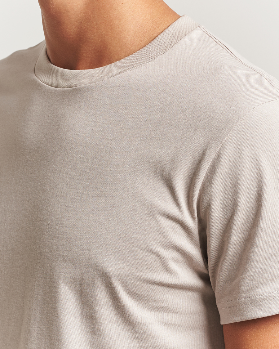 Men | T-Shirts | Bread & Boxers | Crew Neck Regular T-Shirt Greige
