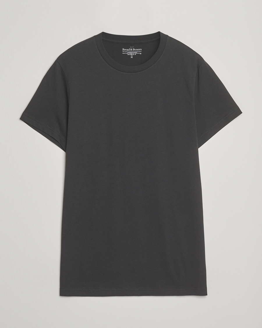 Men | T-Shirts | Bread & Boxers | Crew Neck Regular T-Shirt Charcoal