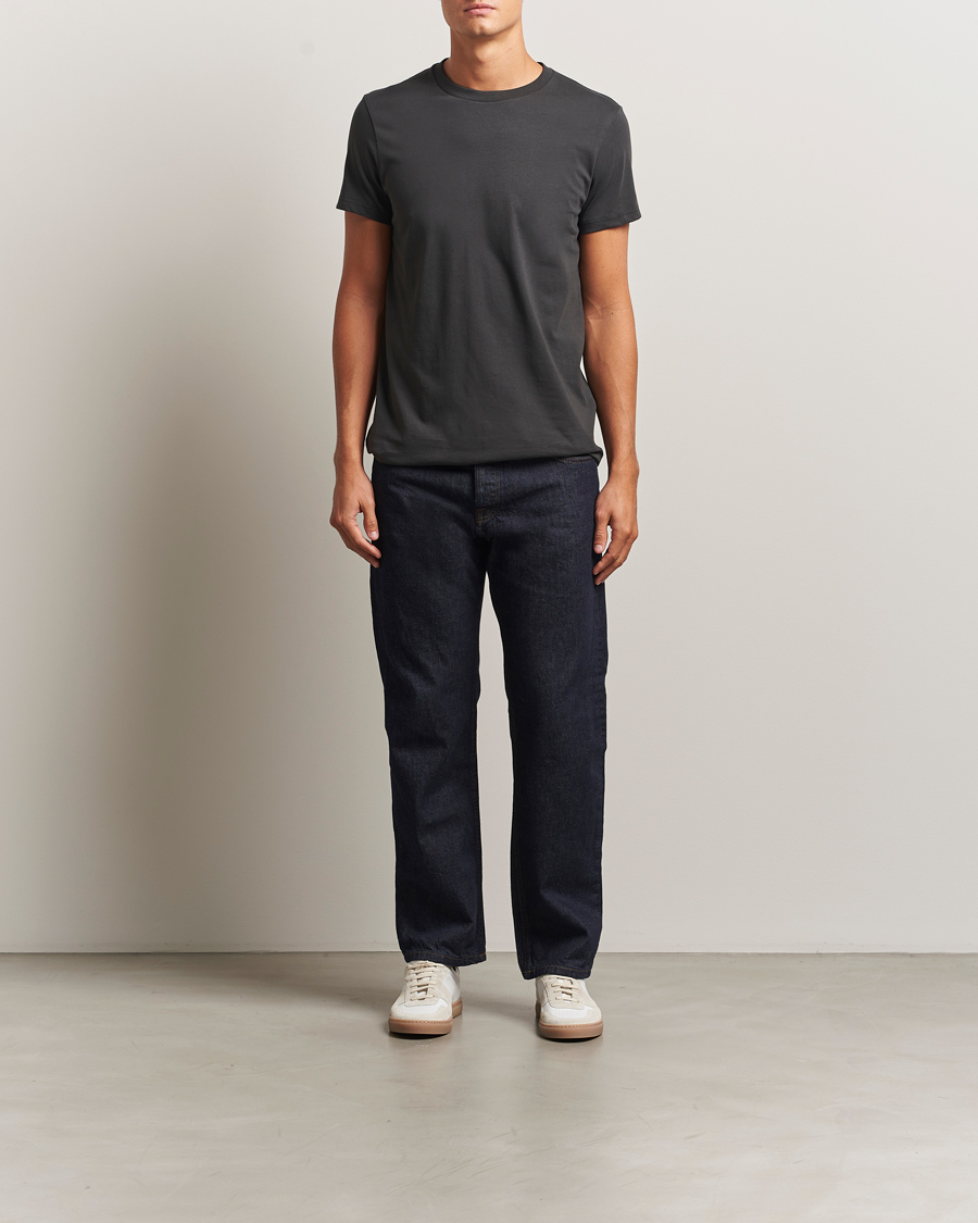 Men | T-Shirts | Bread & Boxers | Crew Neck Regular T-Shirt Charcoal