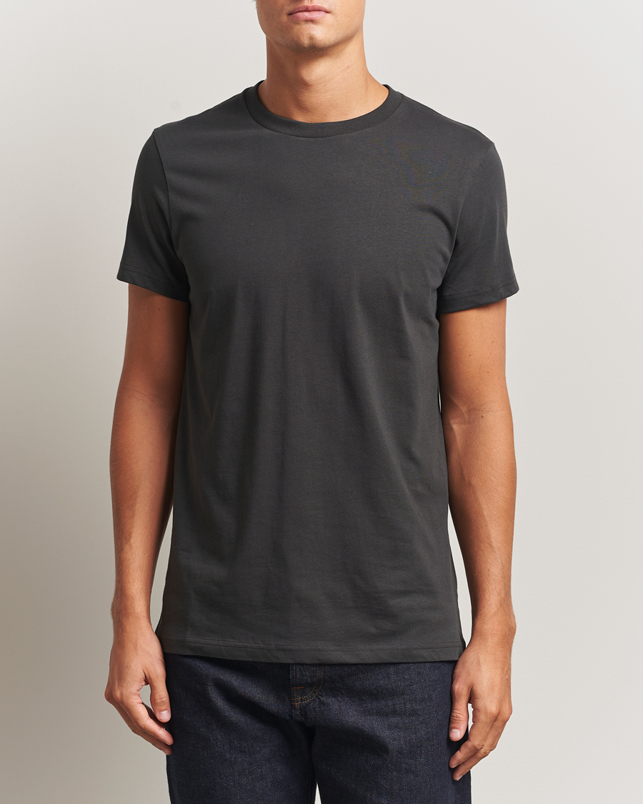 Men | T-Shirts | Bread & Boxers | Crew Neck Regular T-Shirt Charcoal