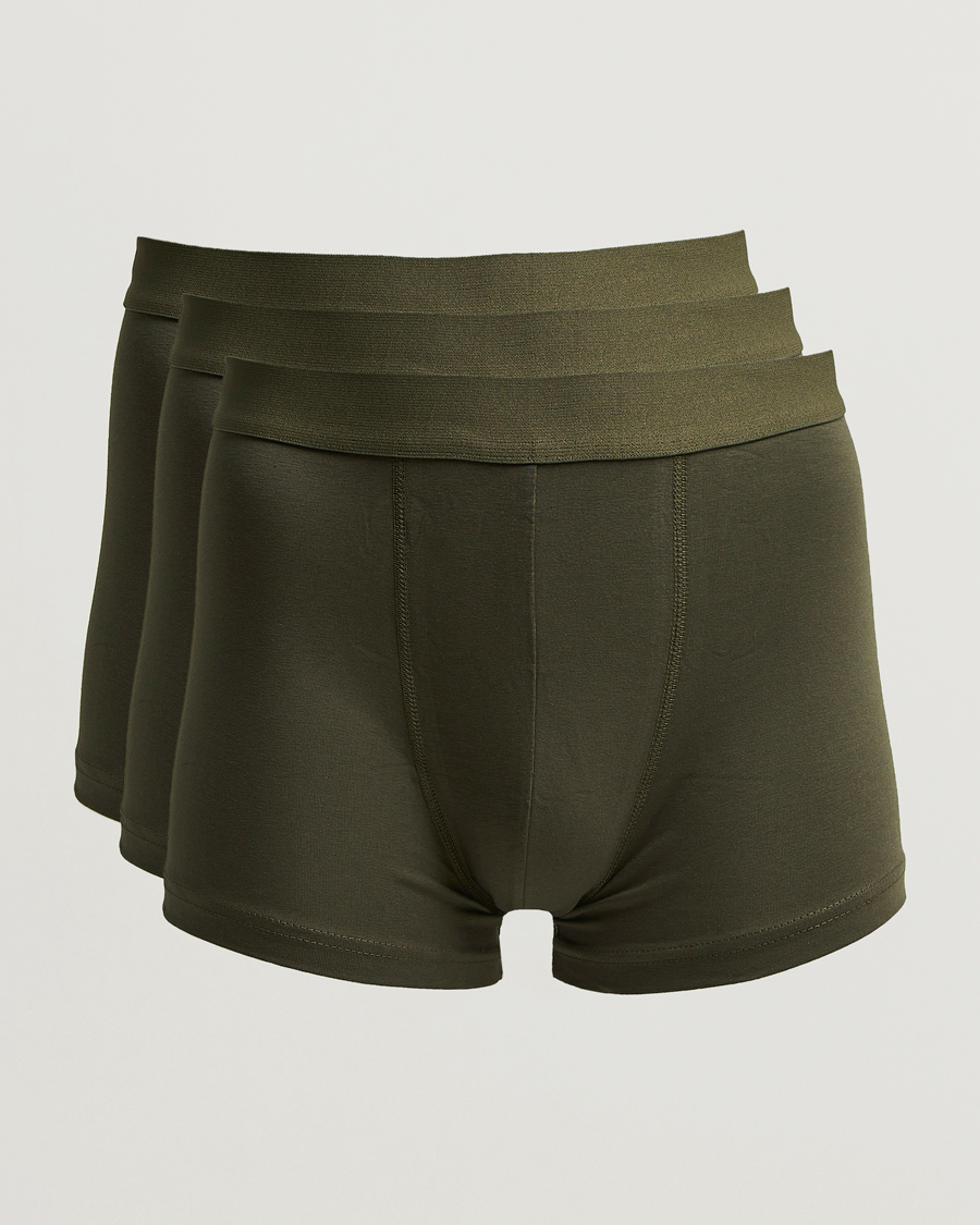 Men | Underwear & Socks | Bread & Boxers | 3-Pack Boxer Brief Dark Green