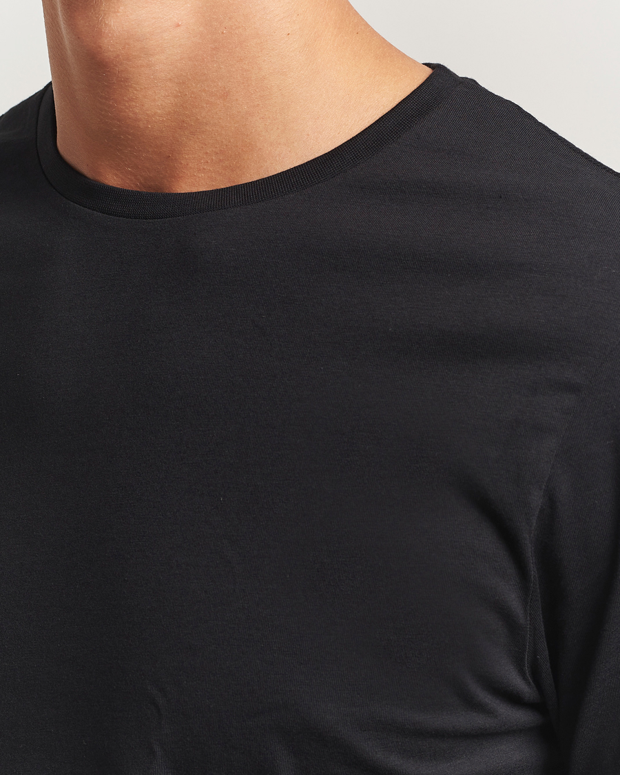 Men | T-Shirts | Bread & Boxers | 2-Pack Lightweight Cotton T-Shirt Black