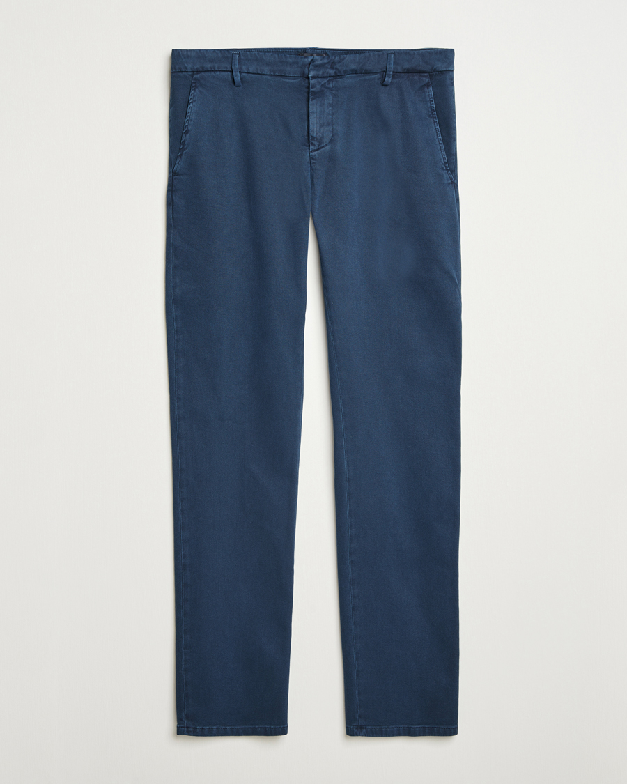 Men | Trousers | Dondup | Spiritisimo Pleated Chinos Navy