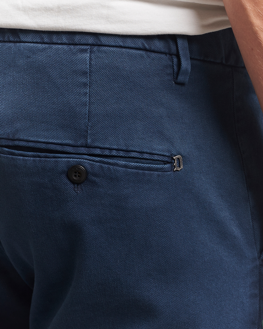 Men | Trousers | Dondup | Spiritisimo Pleated Chinos Navy
