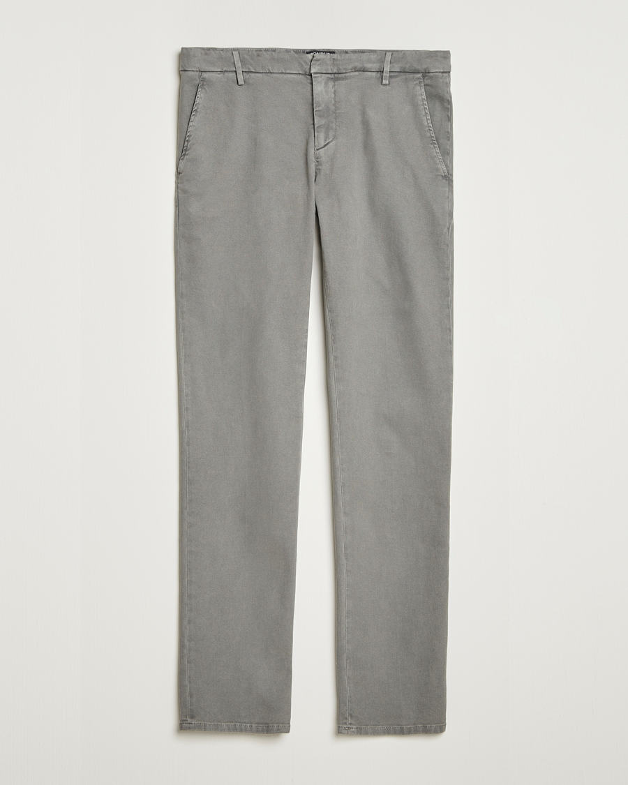 Men | Trousers | Dondup | Spiritisimo Pleated Chinos Light Grey