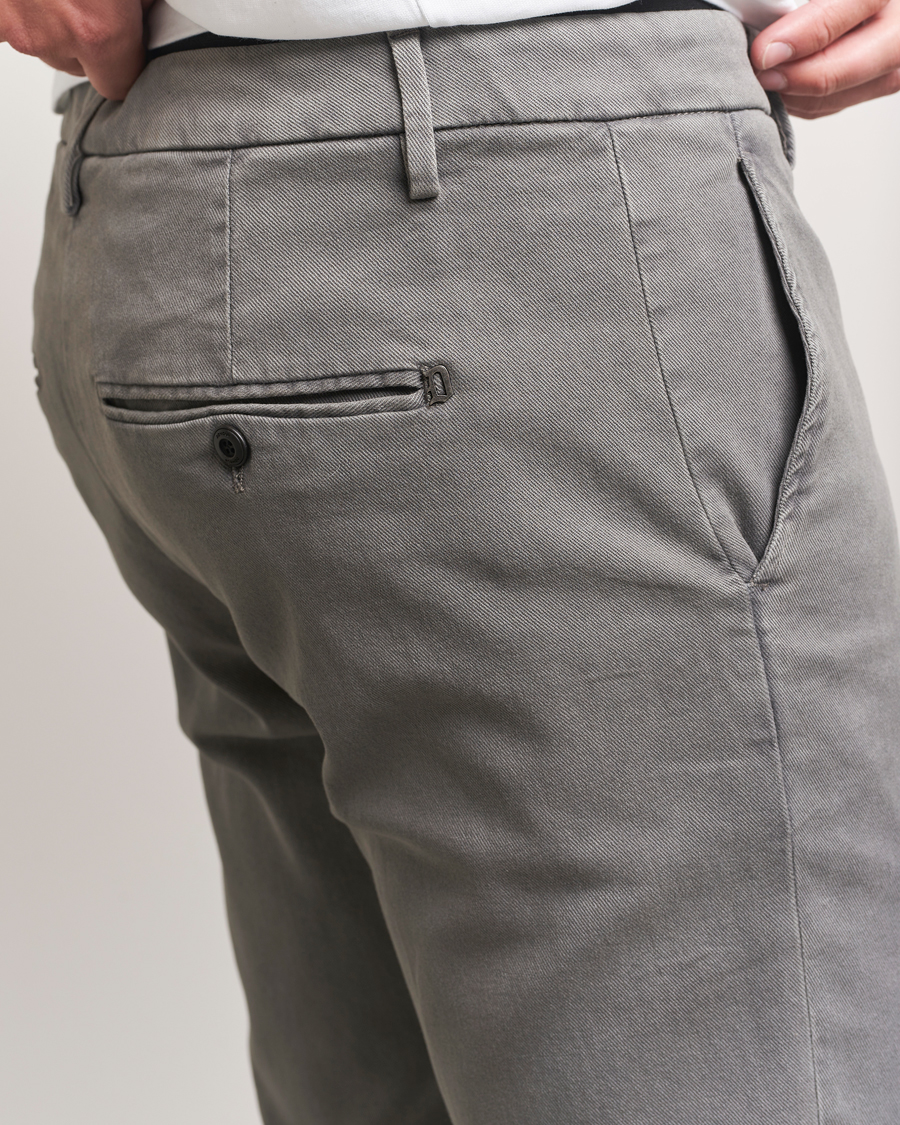Men | Trousers | Dondup | Spiritisimo Pleated Chinos Light Grey