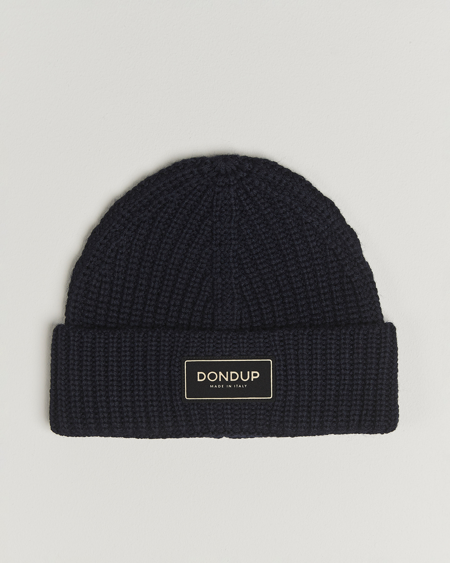 Men | Beanies | Dondup | Ribbed Beanie Navy